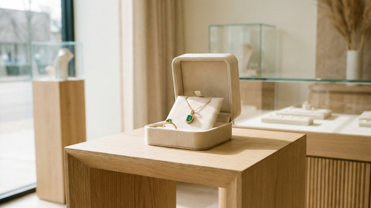 誕生石ジュエリーを贈るシーンのイメージ